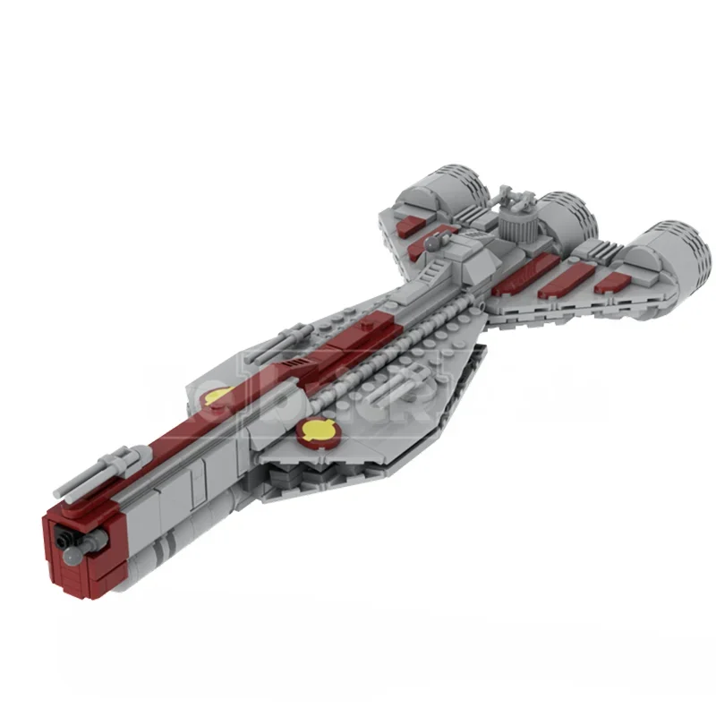 

492 шт., фригат Star Battle Republic-миди, космический корабль Moc, коллекционное издание, строительные блоки | Обучающие и демонстрирующие игрушки в подарок