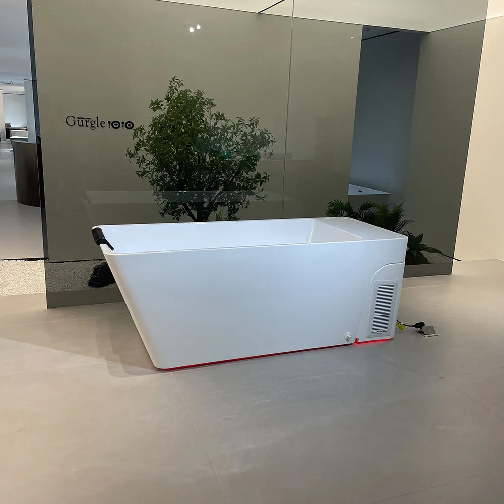 

Indoor Outdoor Wifi Cold Plunge Sports Recovery Acrylic Massage Ice Bath Tub All In One Hot And Cold Water Therapy Tub