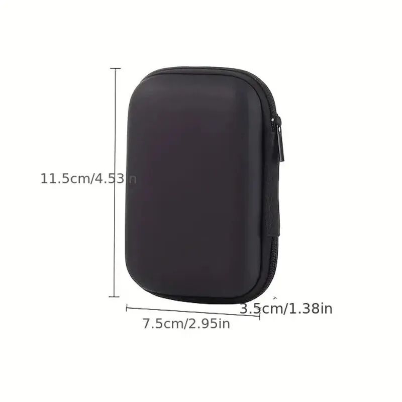 1 Pc Portable Card Storage Bag,Data Cable Packing Cube,Waterproof Headphone Storage Bag,EVA Protective Case For Travel