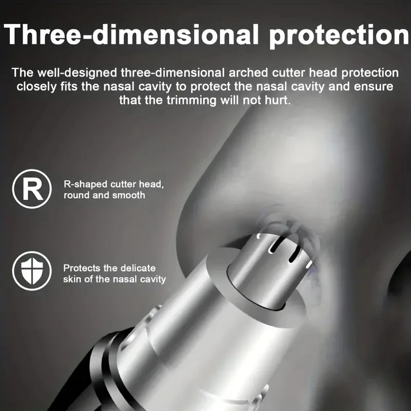 Electric Nose Hair Trimmer For Men Battery Model Trimming Nose Hair Women Nostrils Trim The Hair Scissors Nasal Hair Knife image 2