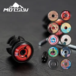 New 8 pattern are available Cycling Handlebar Cap Bicycle Grips Aluminum Alloy Bike Handle Bar End Plugs Bicycle Parts