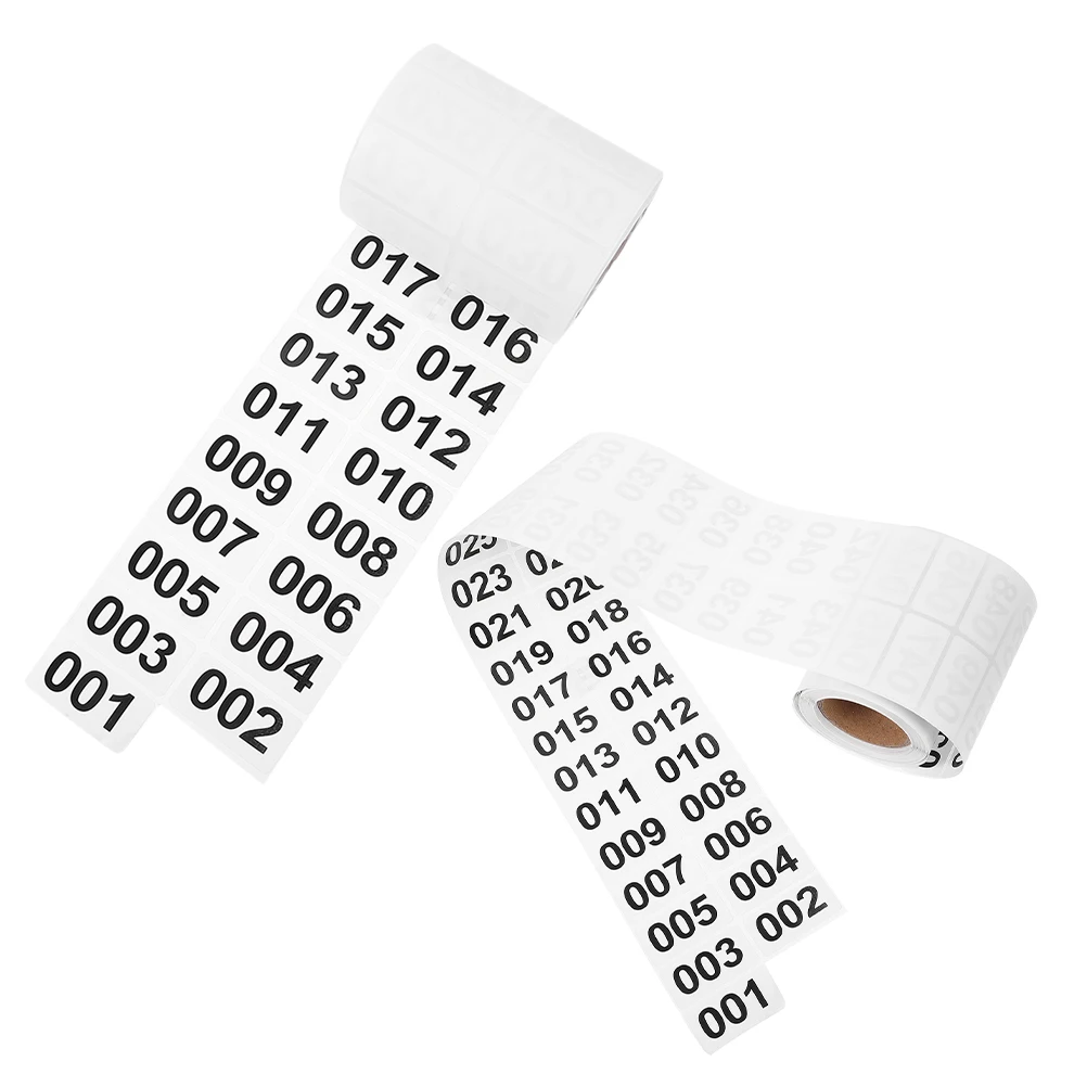 

2pcs 2 Rolls Consecutive Adhesive Numbered Decals For Warehouse Storage Self Adhesive Numbered Number Sticker Inventory Decals