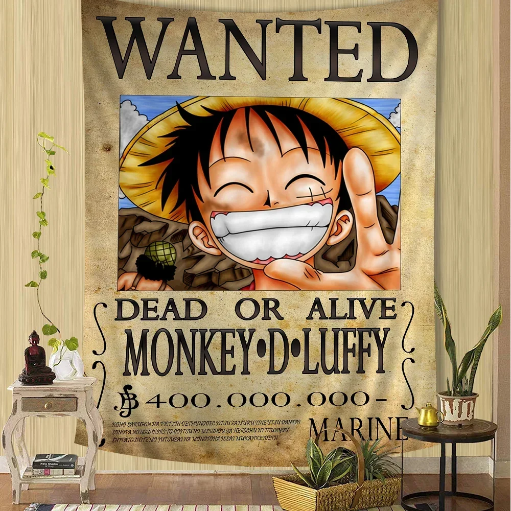 Japan O-One Anime P-Pieces Bounty Chart Tapestry for Living Room Home Dorm Decor Art Home Decor