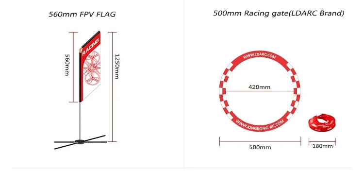 Picture 5: 560mm FPV Racer Flag Drone Quad Whoop Freestyle built  Cine Flying Flagpole