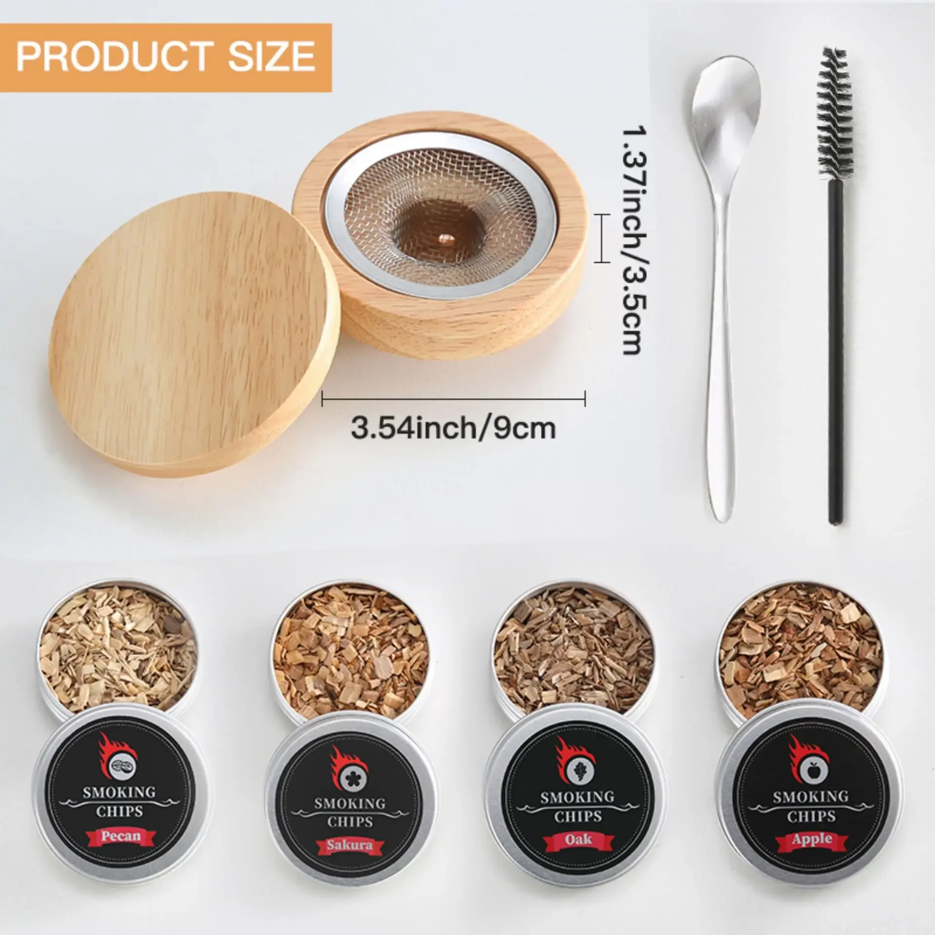 Kit ahumador de cócteles de madera, cóctel de whisky, sabor a virutas de madera, herramientas para fumar bebidas, cocina, Bar, suministros para cócteles