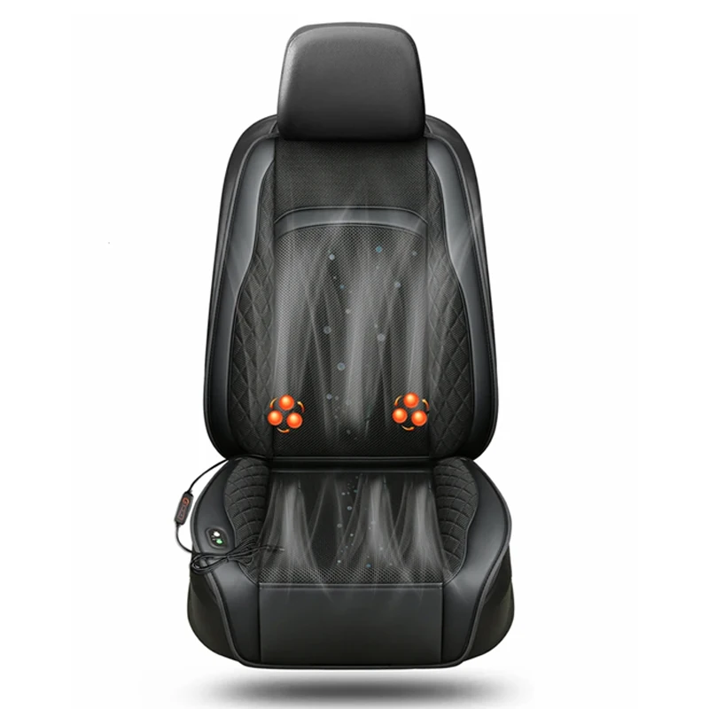 

STLF1Pcs Car Ventilated Cooling Massage Seat Cushion for All Cars Automotive Adjustable Temperature 16 Vans Functional Powerful