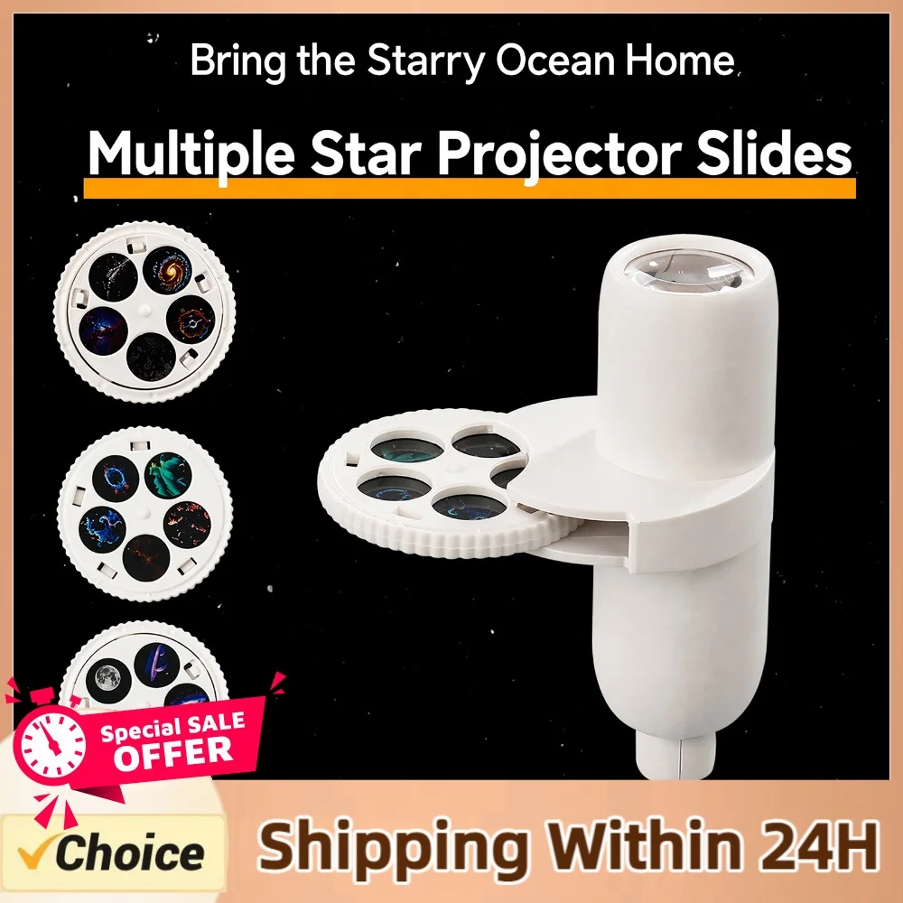 Starry Sky Night Light Projector 360 Degree Rotating Design Mini LED Wall Lamp for Kids Adults Bedroom Dreamy Ceiling Decor