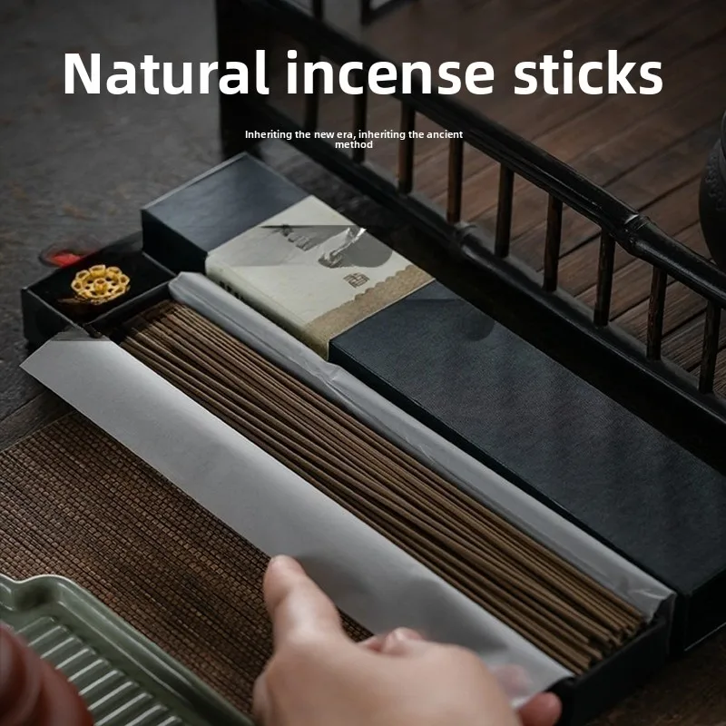 

ChineseSandalwoodAgarwood Incense Sticks Natural Pear/Artemisia Blend for Indoor Aromatherapy, Zen MeditationSpiritual Cleansing