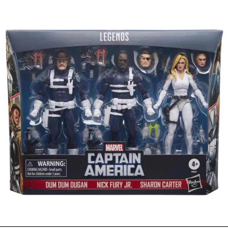 Nowy Oryginalny Hasbro Marvel Legends S.H.I.E.L.D. Figurka Nick Fury Dugan Natasha Romanoff Kolekcja figurek do dekoracji pokoju