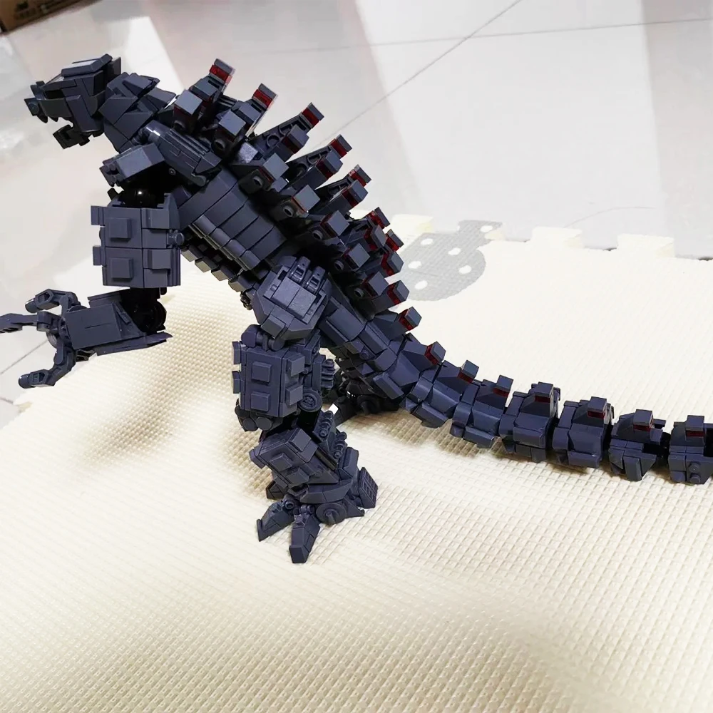 687006   ไอเดียไดโนเสาร์ Monster Moc ของเล่นบล็อกอาคาร God-zilla คริสต์มาสวันเกิดเด็กของขวัญภาพยนตร์เกม 1446 ชิ้น