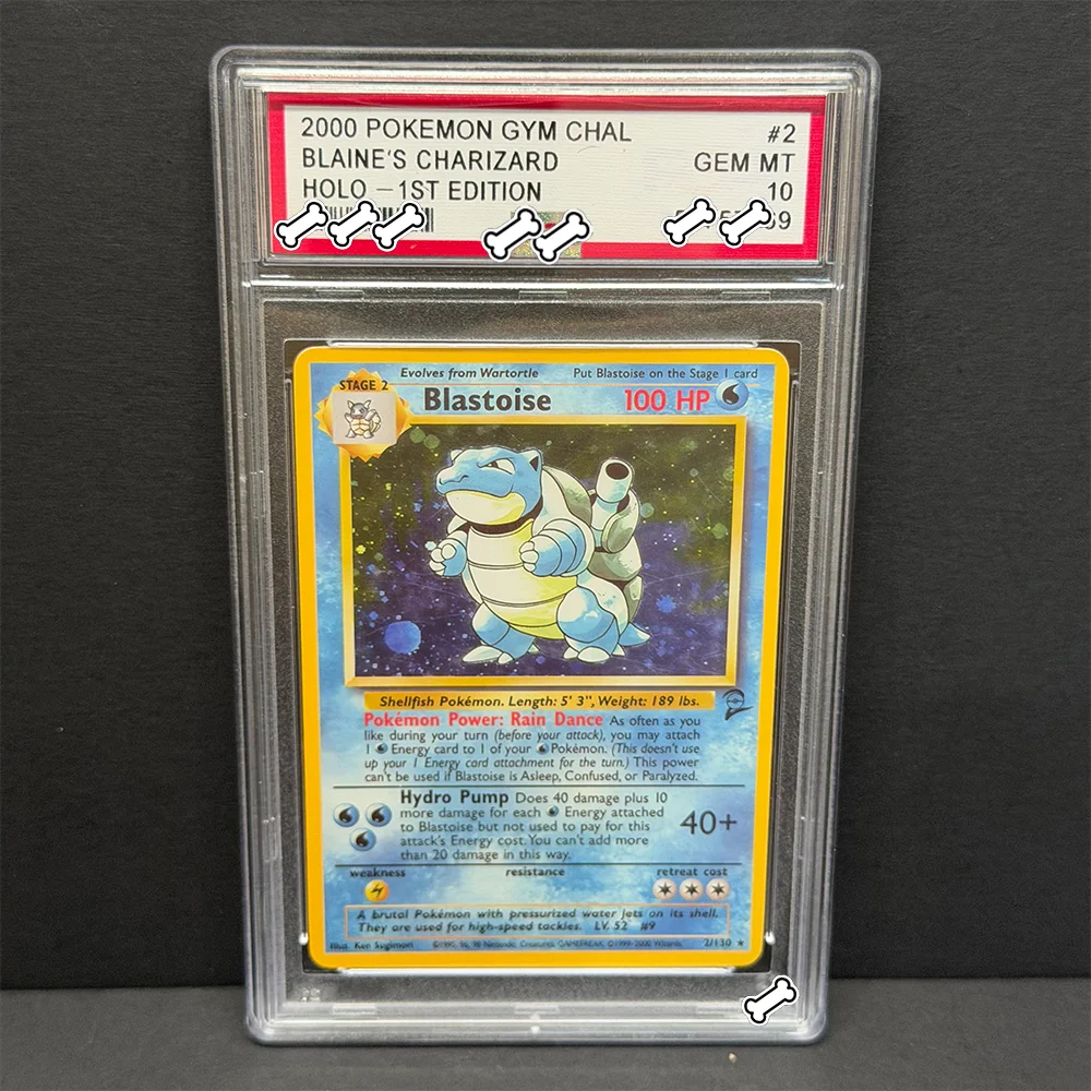 

PTCG DIY 2000 POKEMON GYM CHAL BLAINE'S CHARIZARD GEM MT HOLO-1ST EDITION GREY HAT VAN GOGH Game Proxy Card Toy Dropshipping