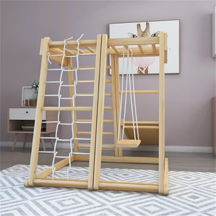 Toddler Climbing Frame Montessori Piklers Climbing Frame Wholesale Wooden Foldable Swing for Kids Kids Outdoor Toys