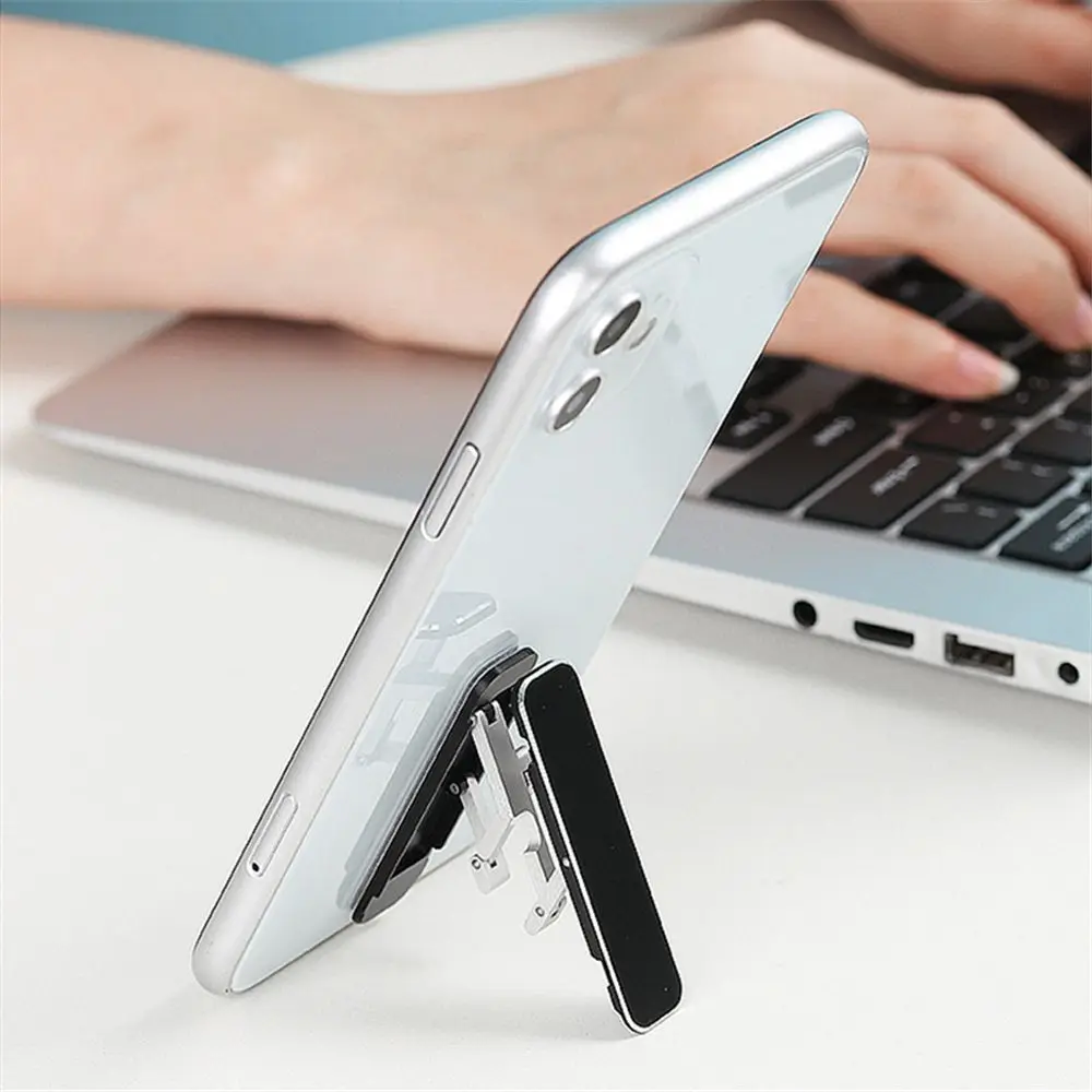 Support de téléphone Portable Invisible pliable, Mini support de bureau