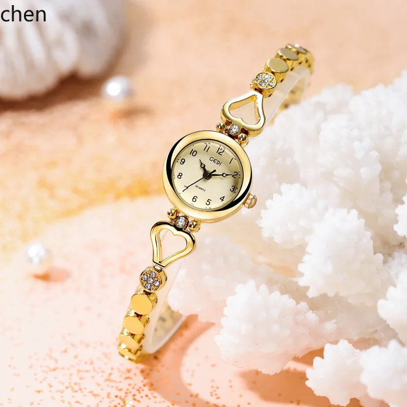 Zml new exquisite alloy women's watch - compact, high-end quartz watch with waterproof bracelet