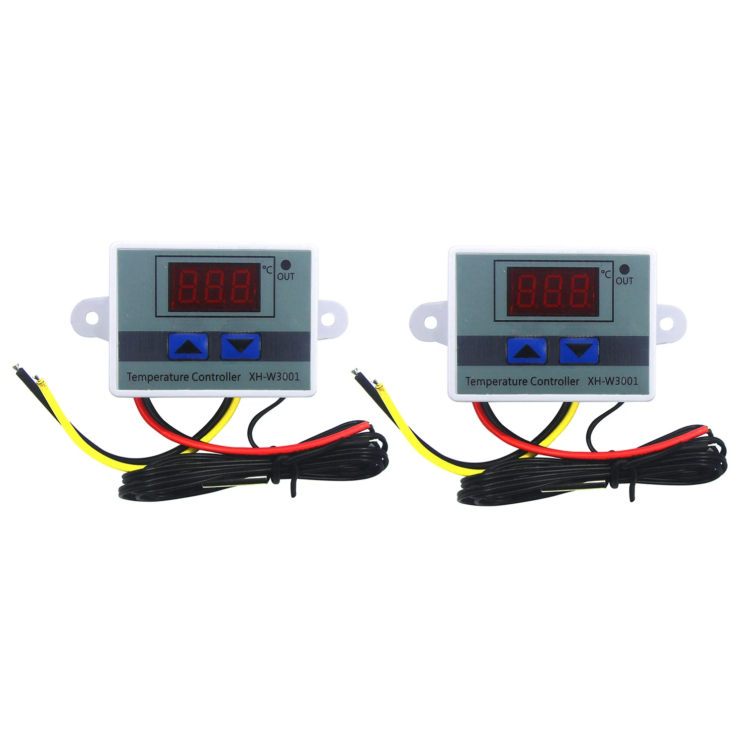 

2Pcs 110-220V Ac Digital Led Temperature Controller Xh-W3001 for Incubator Cooling Heating Switch Thermostat Ntc Sensor