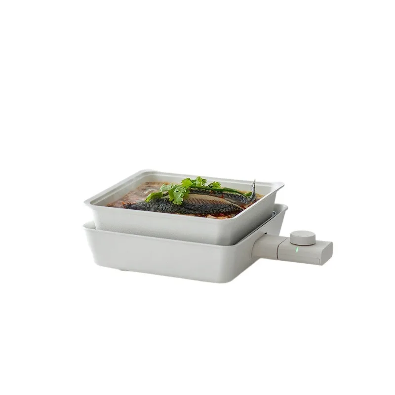 Multi-functional cooking pot, home grilling, shabu-shabu, steaming, frying, frying, stewing, mandarin duck electric hot pot
