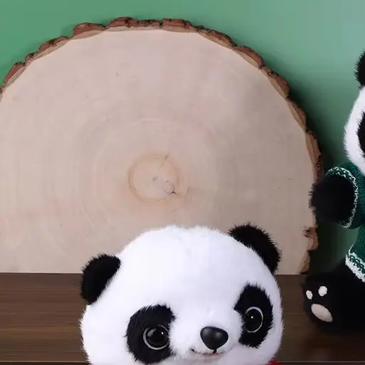 

Kawaii Рождественская милая и мягкая кукла-панда, плюшевая имитация мягких игрушек для детей, игровые коврики, подарок на день рождения