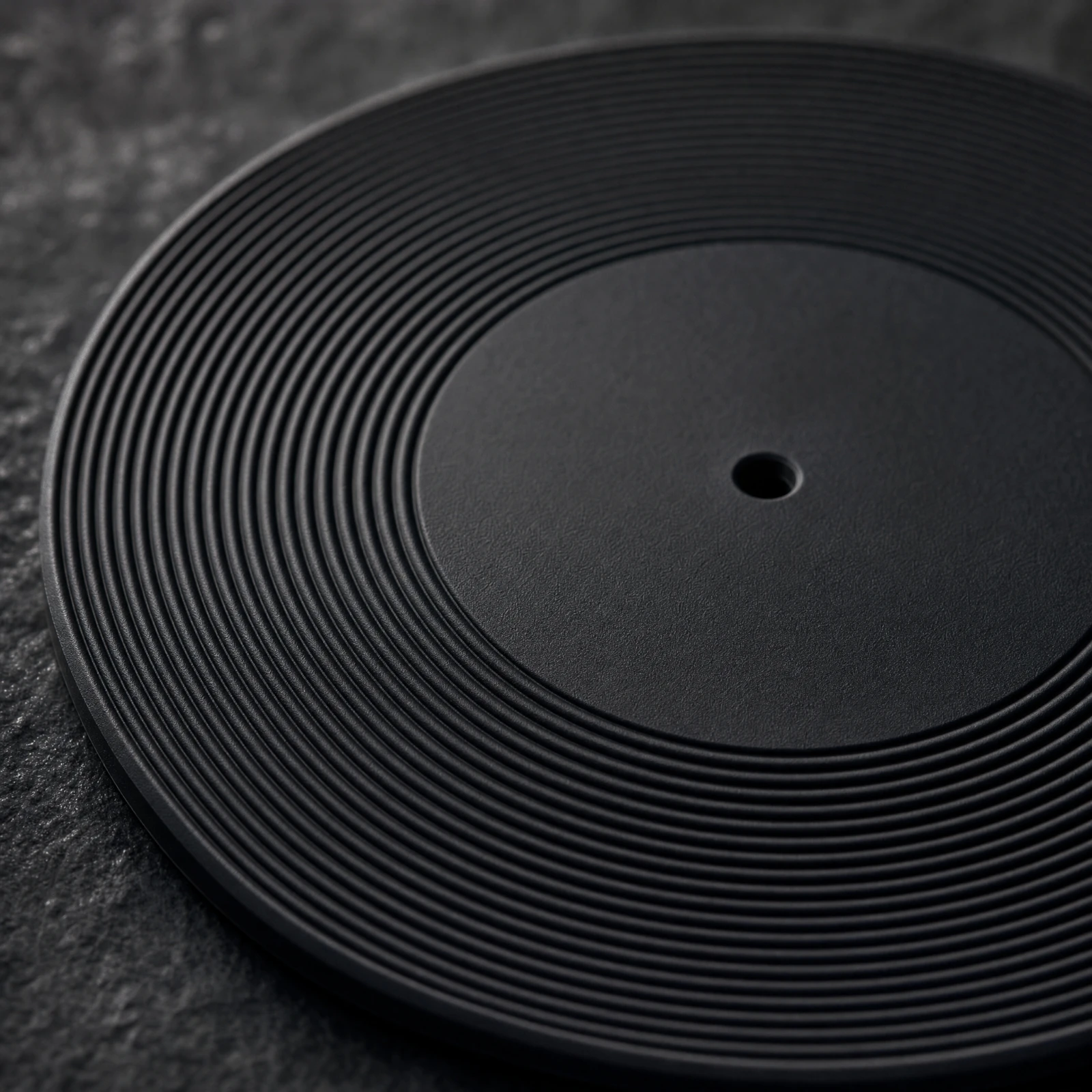 Turntable Mat with Vinyl Vinyl Disc Design Compact Turntable Mat with Anti-Slip Grooves Slipmat Universal Noise-Reducing