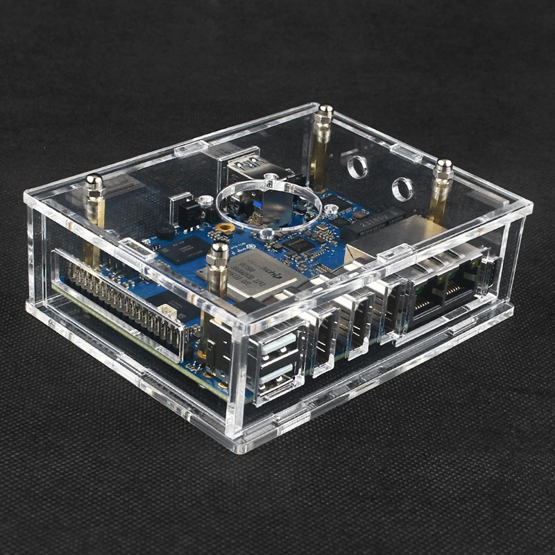 

Акриловый корпус Orange Pi 5 Plus, прозрачный корпус, опционально с охлаждающим вентилятором, медные алюминиевые радиаторы для Orange Pi 5 Plus