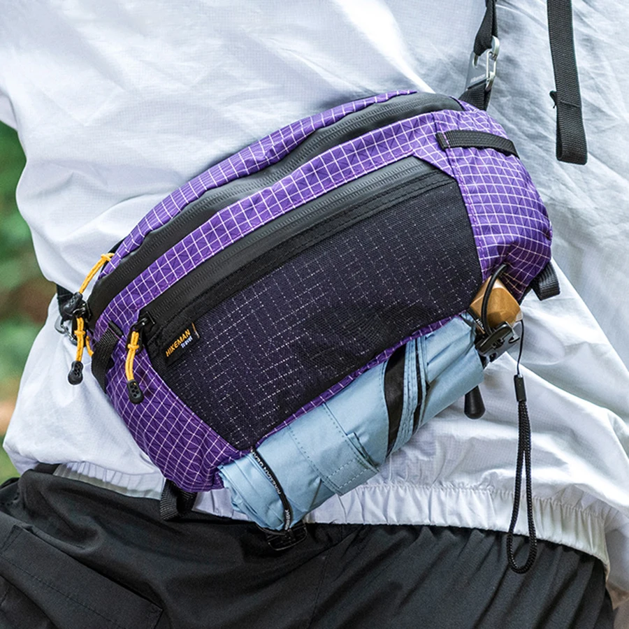 

163g 2L Ultraweight UHMWPE Chest Fanny Pack – Hiking Cycling Mountaineering Crossbody Waist Bag Daily Commute Outdoor Sports