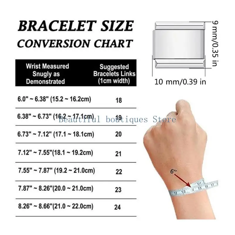 U4LF Flower Italian Charm Biżuter