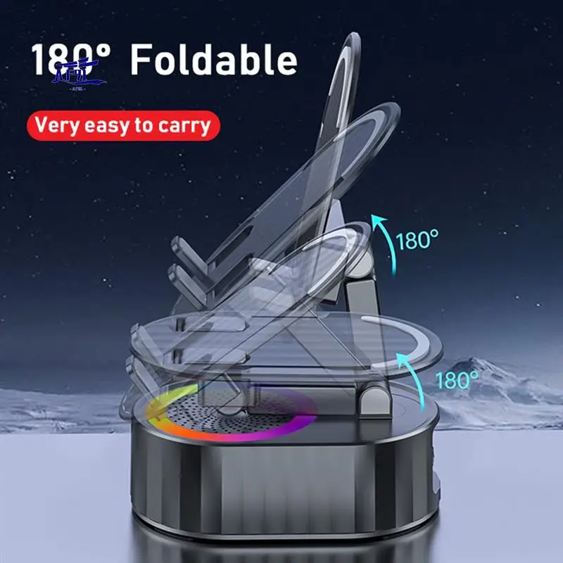 

AF91-RGB Foldable Intelligent Sensor Speaker Put And Play 9D Hifi Surround Music As Power Bank For Mobile Phone Holder