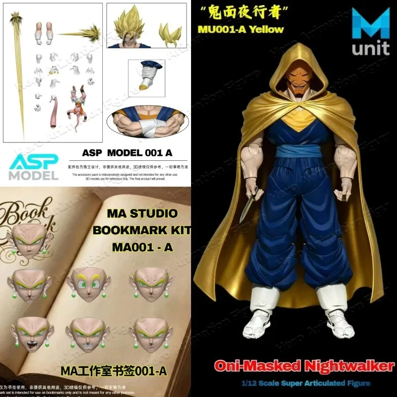 

In Stock M-unit Studio Vegito Doll Dragon Ball Super Saiyan God Vegito Ghost Face Nightcrawler Anime Action Figure Model Gift