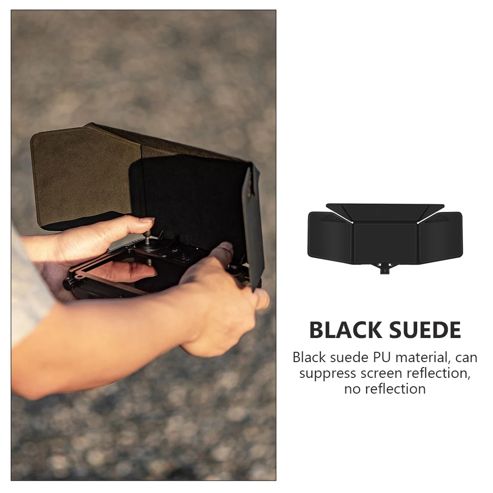 

Remote Controller Sunshade Foldable ABS PU Accessories for Drones Travel Monitor Hood Anti Reflection Clear Screen