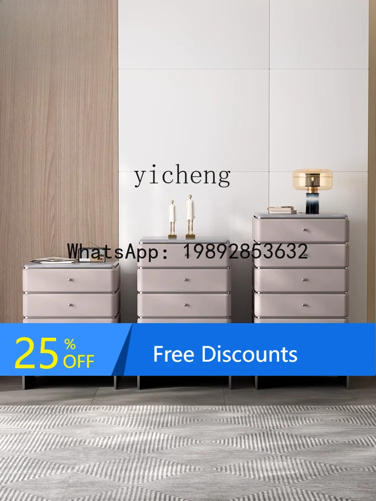 

Creative Minimalist Villa Storage Cabinet Living Room Natural Marble Modern Chest