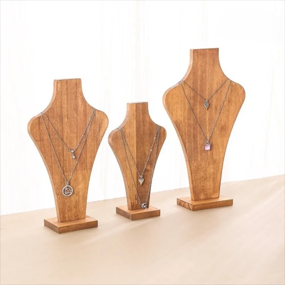 

New Walnut Wood Display Stand Hanging Shelf High-end Jewelry Rack Display Props Detachable Mannequin Display Rack