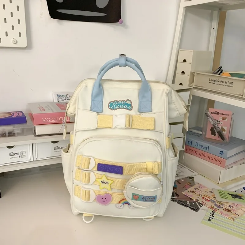 Casual Solid Interior Compartment Backpacks Softback Interior Zipper Pocket 2024 High Quality Bags for Women Oxford Backpacks