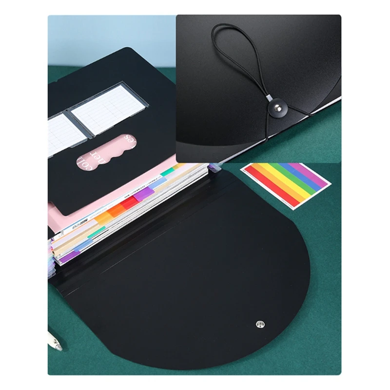 1 Piece A4 Expandable File Organizer Standing Accordions Folder PP Life Organizer Binder