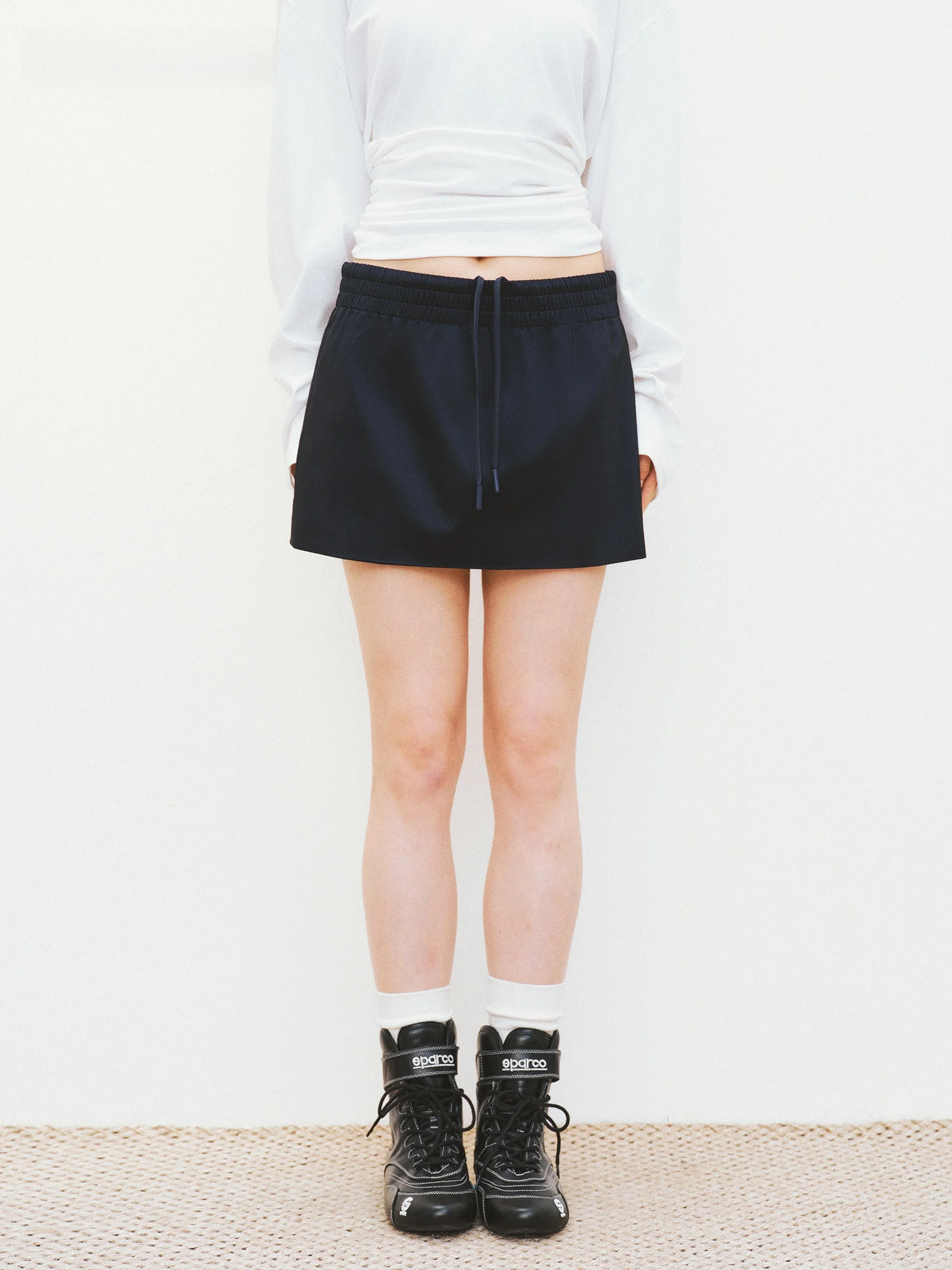 

Легкая спортивная нейлоновая юбка VERMO с H-образным кроем, глянцевой отделкой и эластичной талией, А-силуэт, женская модная модель