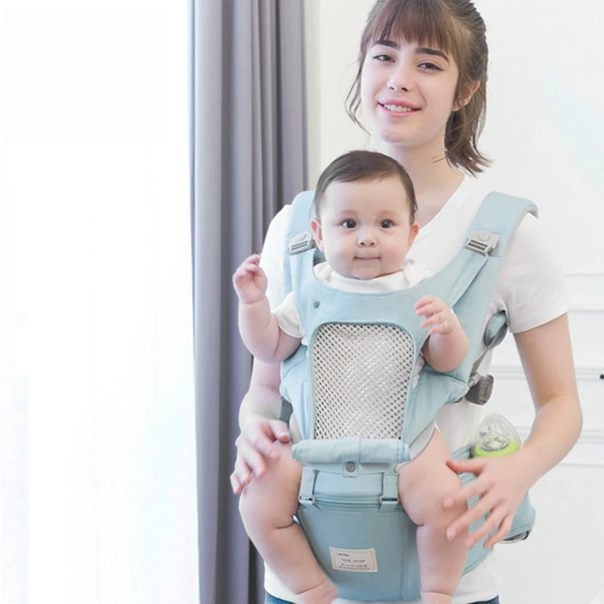 

Baby Carrier Wrap Sling Portable Infant Backpack Straps Waist Stool Hip Seat Multifunctional Thicken Shoulder Belt Safe Baby Bag