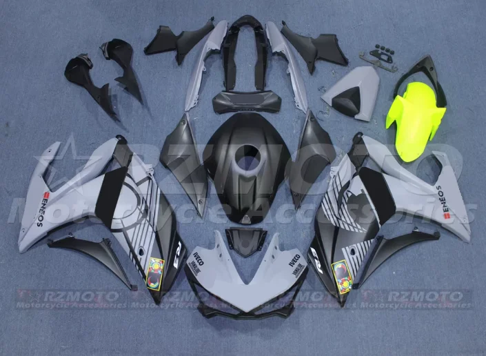 Kit de carénages complets ABS de haute qualité, adapté à YAMAHA R3 R25 2015 2016 2017 2018 15 16 17 18, ensemble de carrosserie personnalisé gris noir