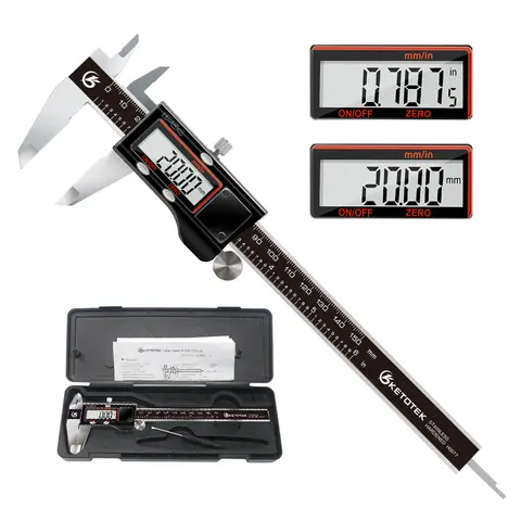 6 Inch Stainless Steel Digital Caliper KETOTEK