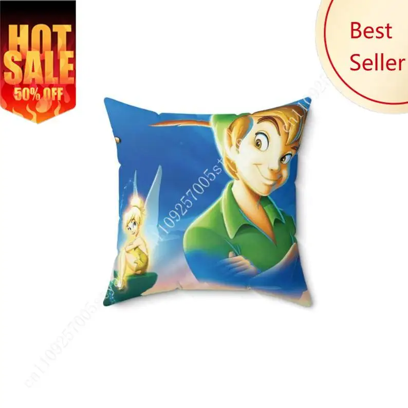 

The Peter Pan Pillowcase Disney Cartoon Pillow Case Soft Sofa Bed Decoration Holiday Party Boy Girl Gifts Custom Pillow Cover