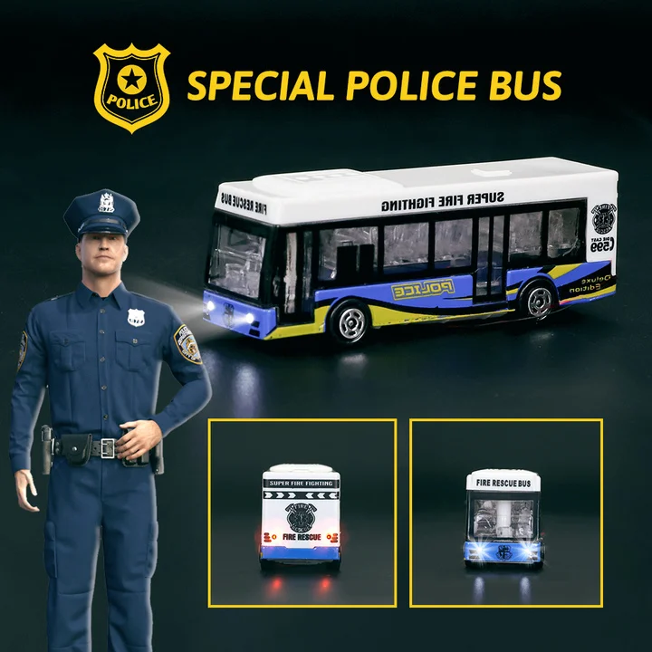 1/100 Scale Model Alloy Model Bus, Sand Table Model Material Display, Handmade DIY Scene Accessories, Railway  Landscape