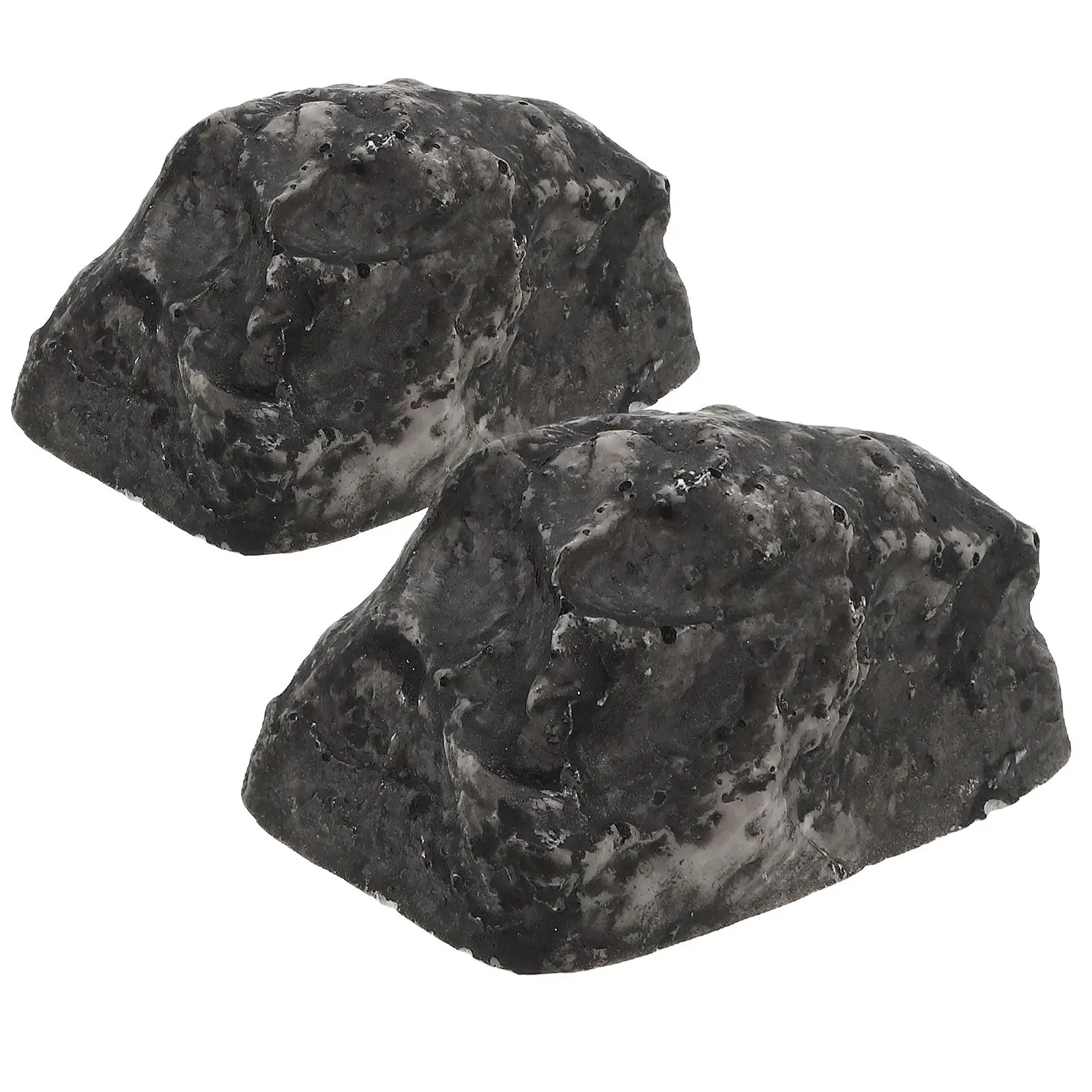 2 szt. Kamienna skrzynka na klucze realistyczne tajne miejsce do przechowywania sztuczne małe kamienie uchwyt materiał żywiczny bezpieczny ukryty skrzynka ogrodowa na podwórku