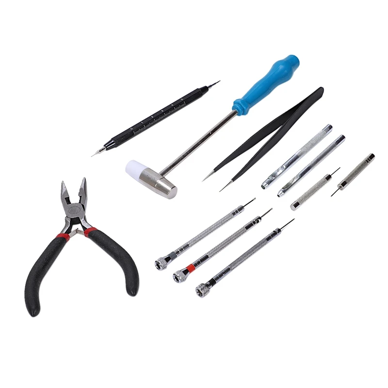 176 PCS Watch Repair Tool Kit, Professional Watch Case Opener Spring Bar Tool Set, Watch Band Link Pin Watch Battery Replacement