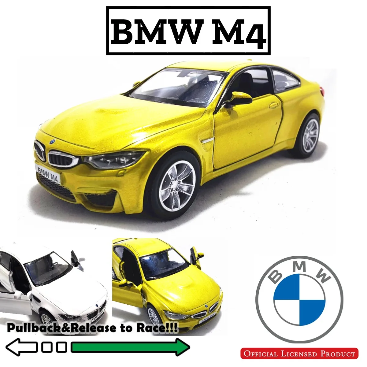 

1:36 Scale BMW M4 M5 Replica Diecast Model Car Interior Decoration Collection Gift for Boys and Toy Car Collectors