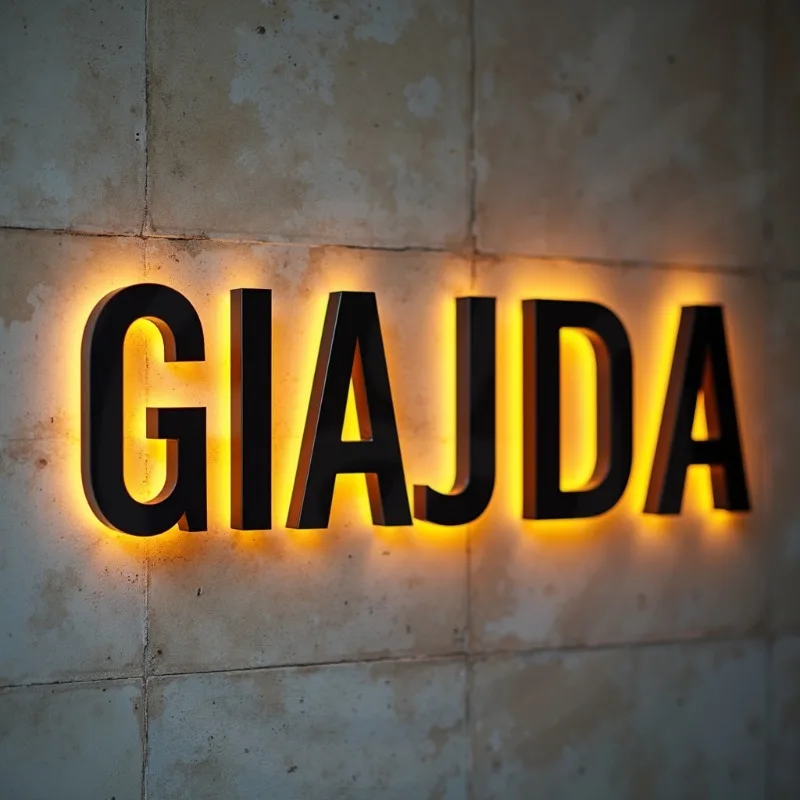 

Custom 3D LED Backlit Metal Letters Sign Light Up Illuminated for Outdoor Business Storefront Waterproof Advertising Signage