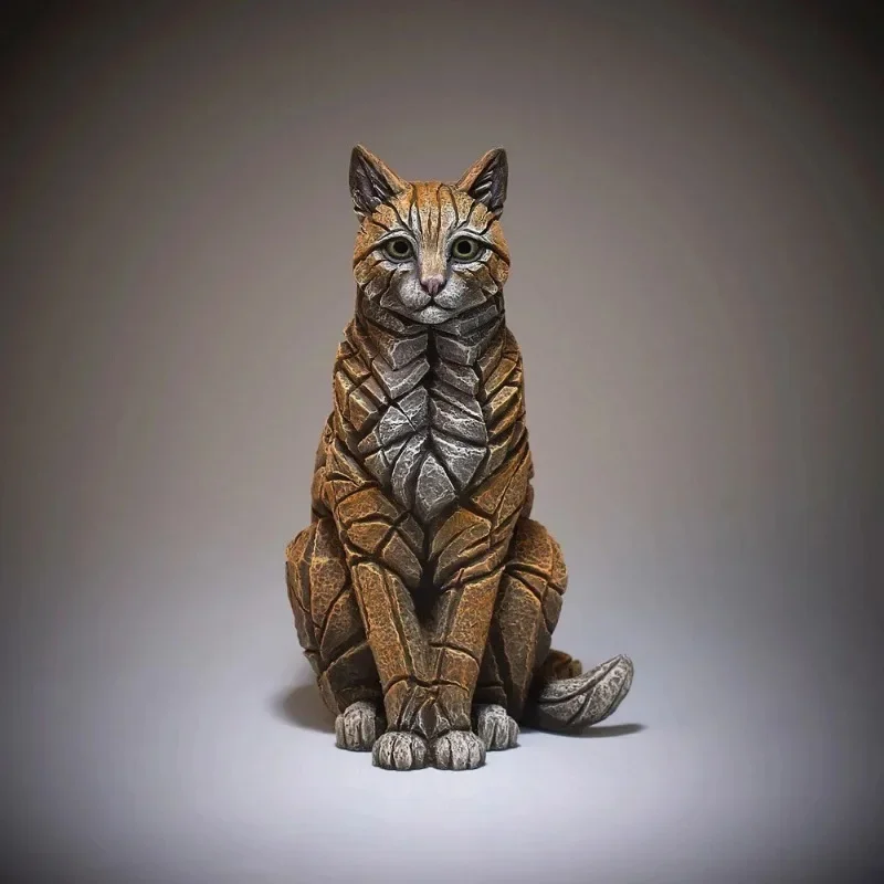 Neue Wohnkultur Katze Skulptur Harz Handwerk Ornament Wohnzimmer Dekoration Halloween Weihnachten Kunsthandwerk Ornamente