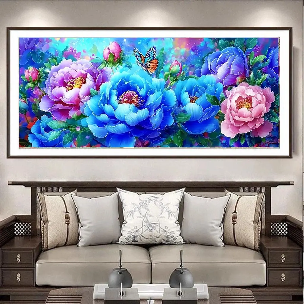 9ct-200x80cm-blue-peony-flowers-embroidery-diy-chinese-style-printed-kits-cross-stitch-needlework-set-home-decor-crafts