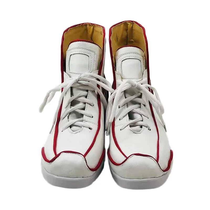 Anime Man Denji Cosplay Shoes Anime Cos White Boots Comic Denji Cosplay Costume Prop Shoes for Con Halloween Party