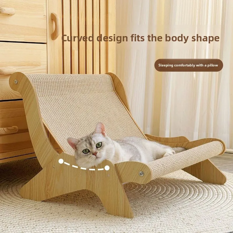 

Утолщенная многофункциональная лежанка-когтеточка для кошек большого размера, всесезонный джутовый коврик-гнездо для кошек всех размеров