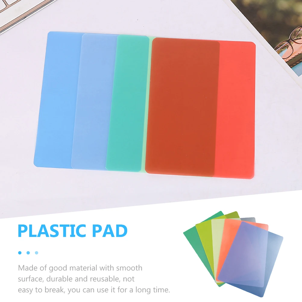 

15pcs Smooth Plastic Writing Pads Reusable Whiteboards Scratch For Office School Conference Writing Boards