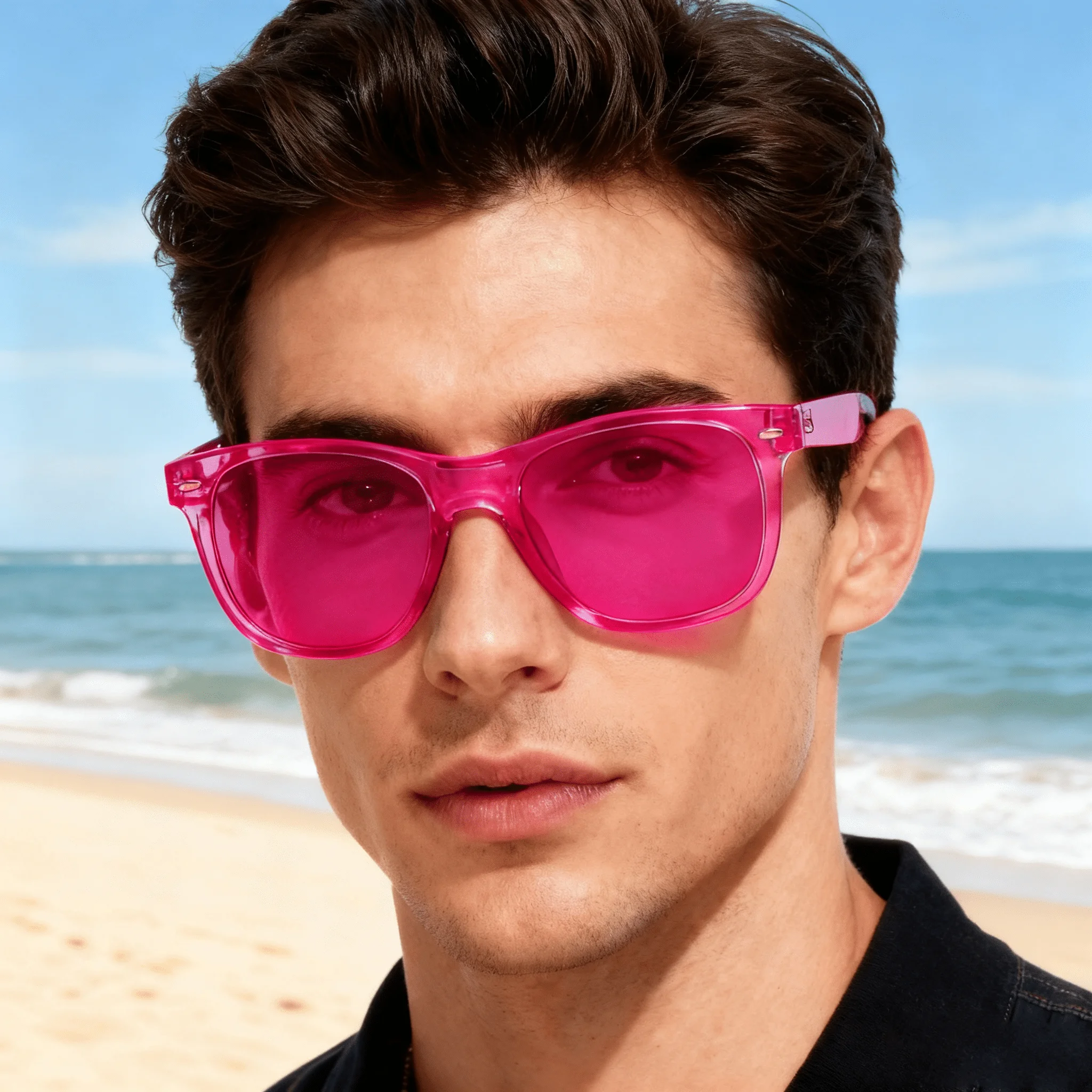 

10pcs Fuchsia Color Therapy Mood Glasses Migraine Relief Chromotherapy Eyewear with Chakra Healing Lenses