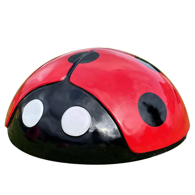 

Outdoor simulation seven-star ladybug, sculpture garden scenic spot, community lawn, beetle insect decoration sketch