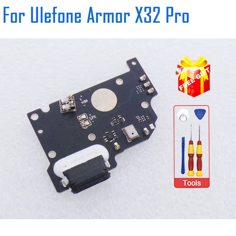 Original Ulefone Armor X32 Armor X32 Pro USB Board Base Dock Charging Charge Port Board Microphone For Ulefone Armor X32 Phone